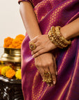 Meena Temple Statement Ring