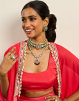 Manik Kundan Short Necklace Set