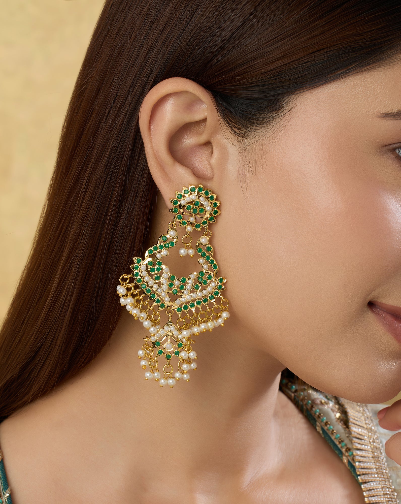 Vanyra Green Jadau Chaandbaalis