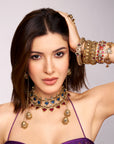Ishvisha Temple Jhumka Earrings