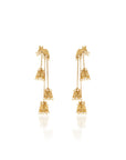 Kundan Polki Gold Dangler Kashmiri Earrings