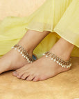 Kundan Gold Payal Anklet