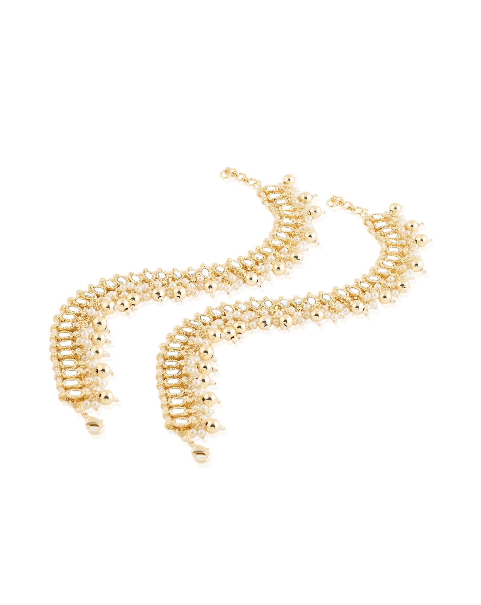 Kundan Gold Payal Anklet