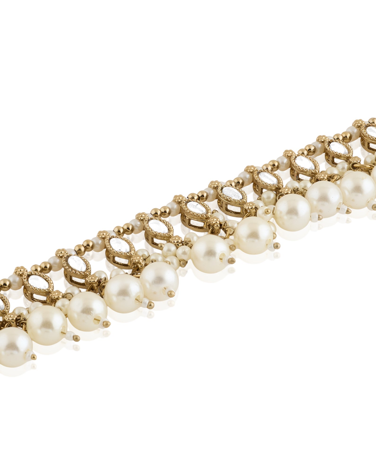 Gold Kundan Payal Anklet