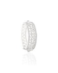 White Zirconia Cuff Bracelet