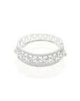 White Zirconia Cuff Bracelet