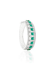 Emerald Zirconia Bangle Bracelet