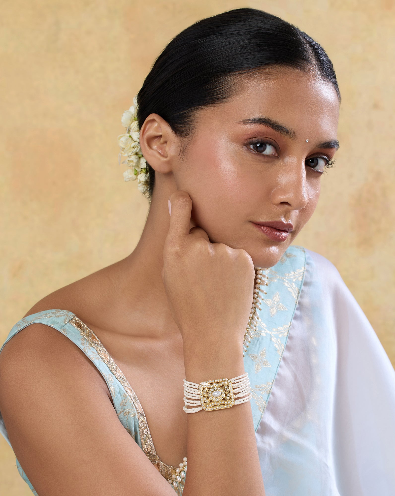 Jasmine Punjabi Jadau Bracelet