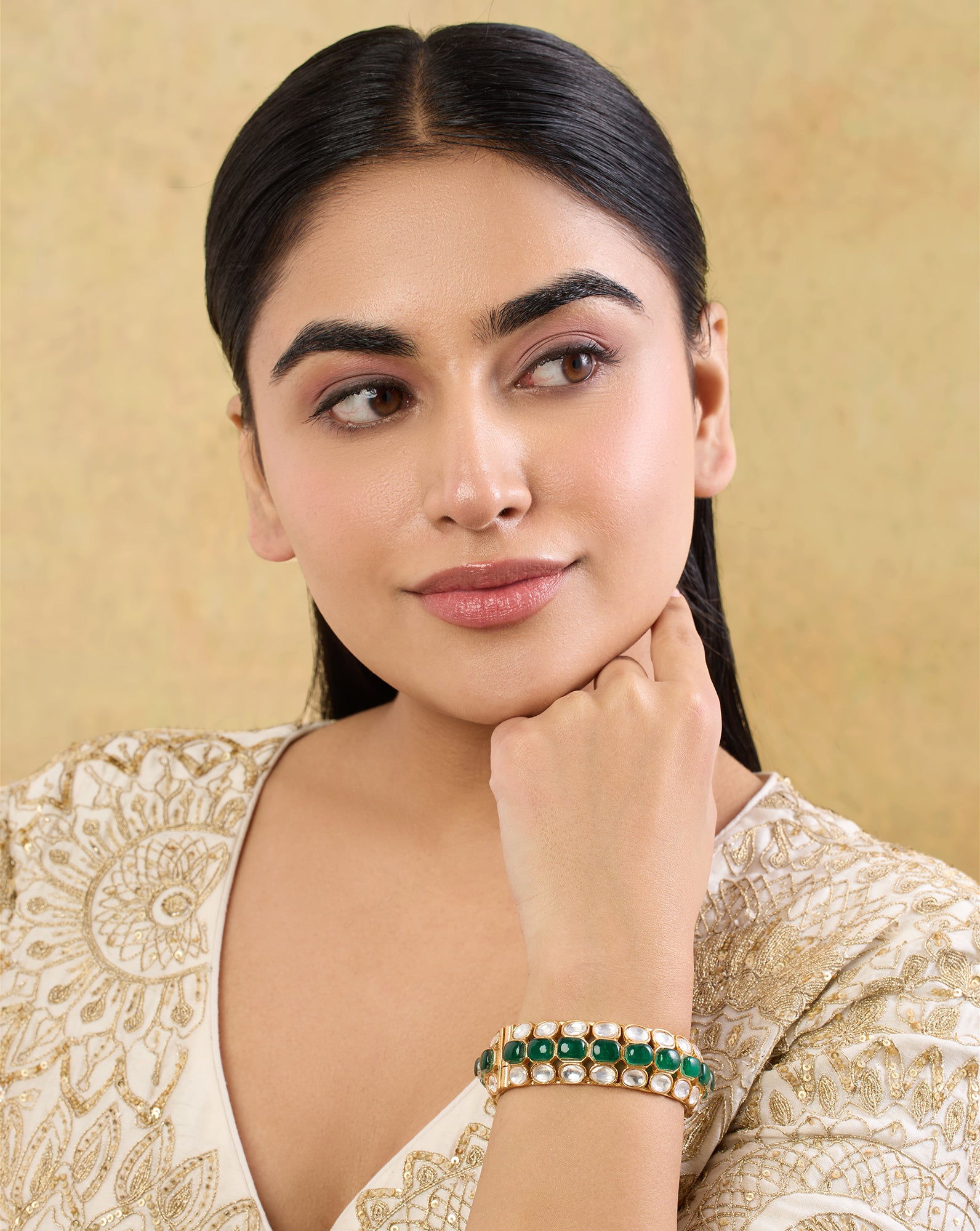Kairen Kundan Polki Bangle