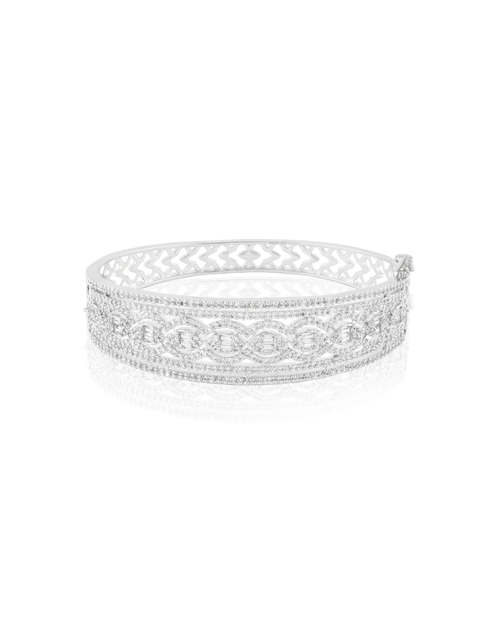Damak Zircon Openable Bangle