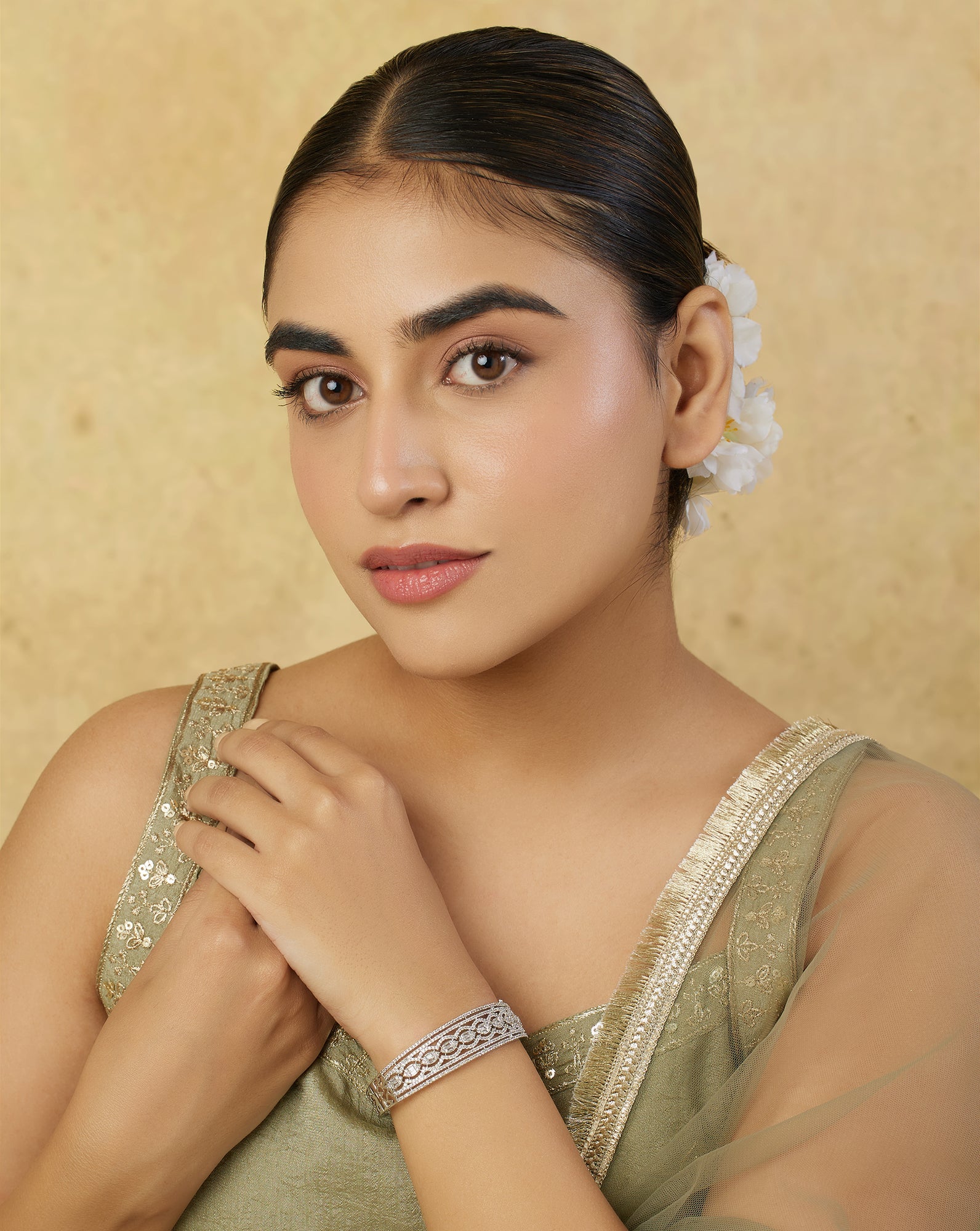 Damak Zircon Openable Bangle