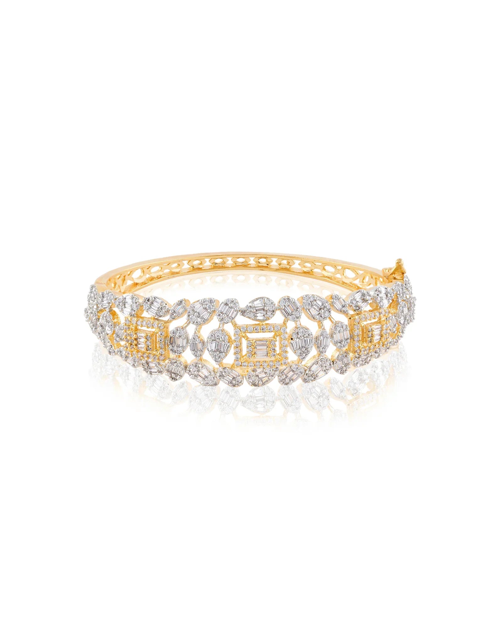 Nayira Zircon Openable Bangle