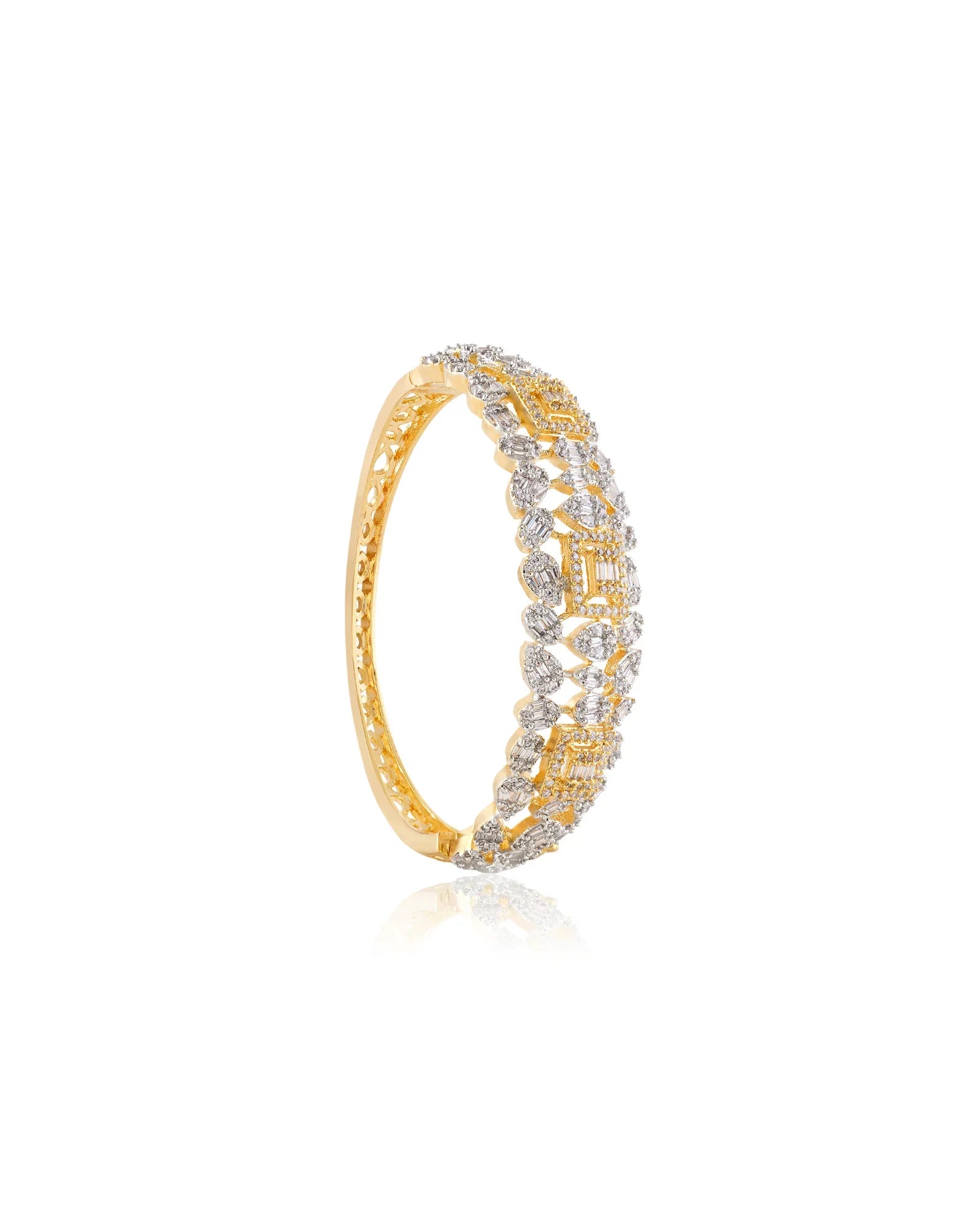 Nayira Zircon Openable Bangle