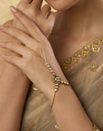 Kundan Polki Gold Haath Phool for Women