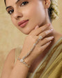 Zircon Floral Gold Classic Haath Phool