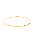 925 Sterling Silver Emerald Tennis Bracelet