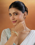 Pearl Jadau Gold Bracelet