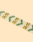 Emerald Pearl Jadau Gold Bracelet