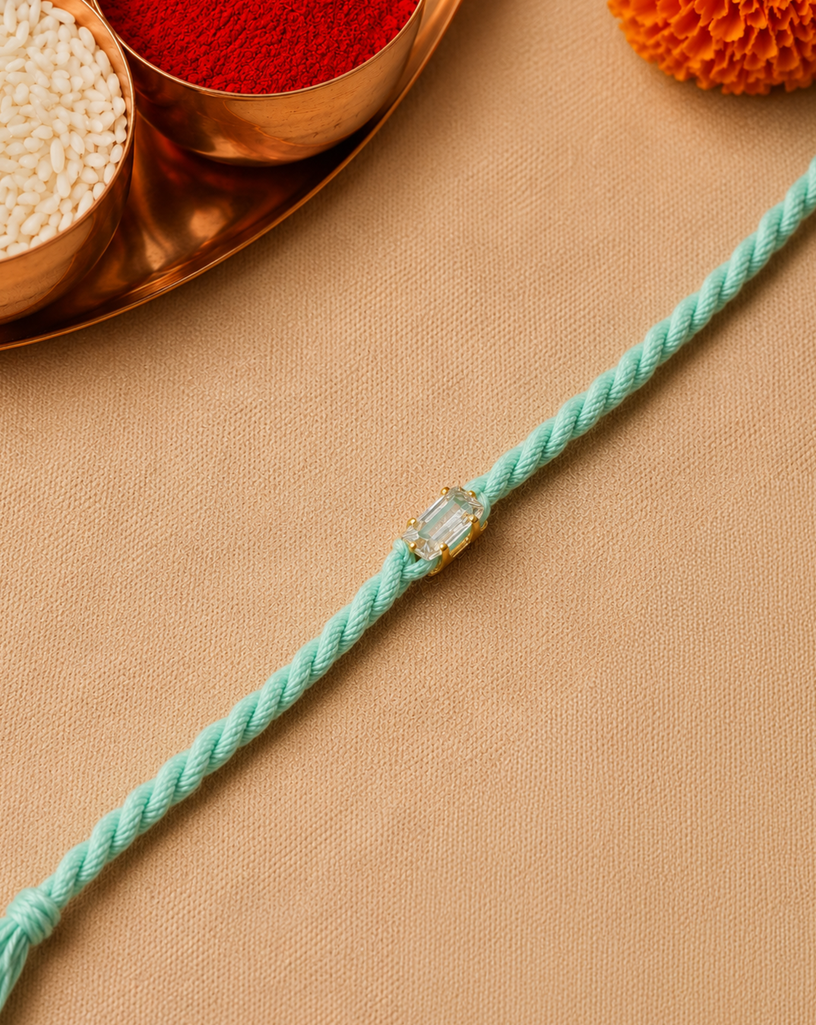 Minimal Red Traditional Rakhi