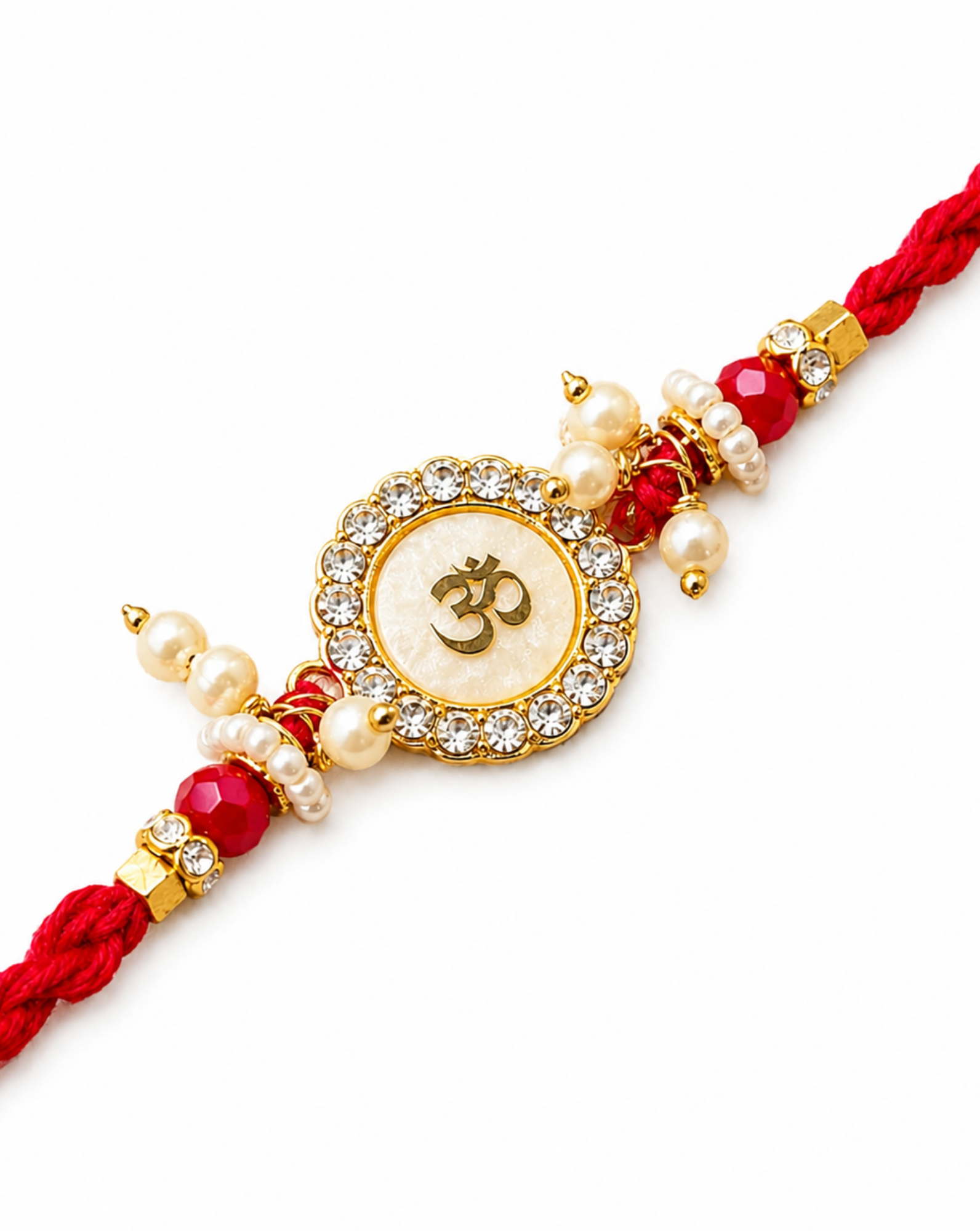 Om Red Traditional Rakhi