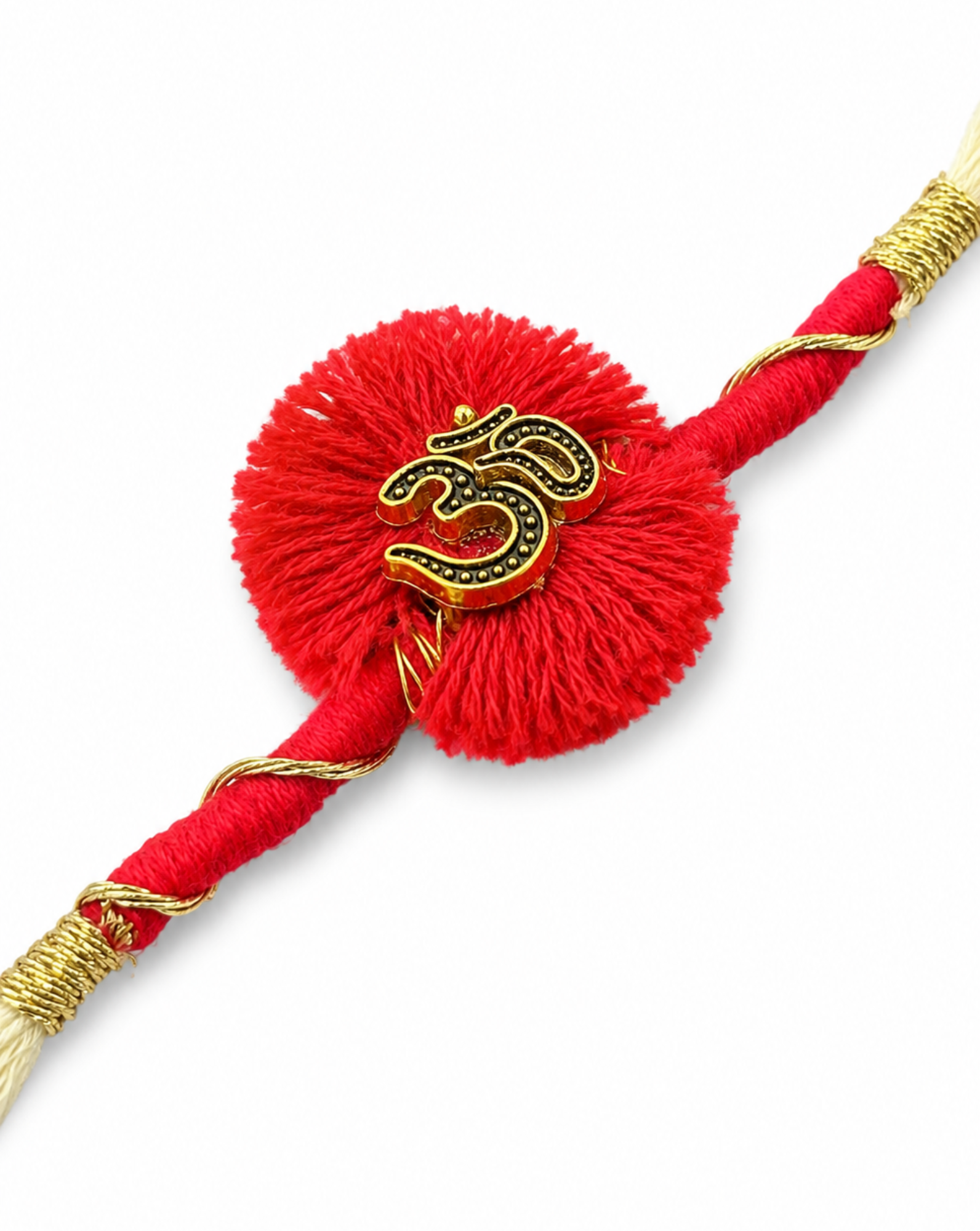 Om Red Thread Traditional Rakhi