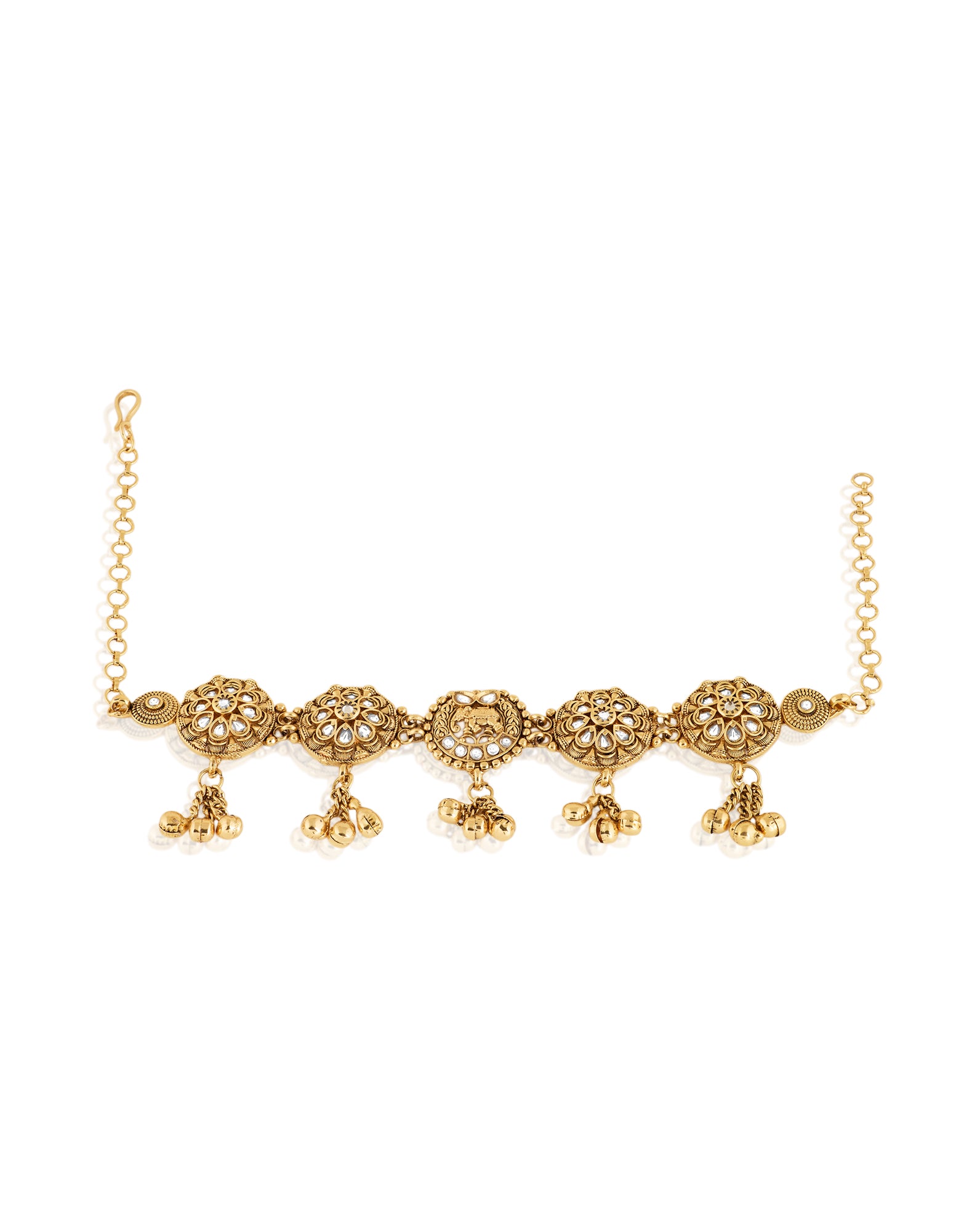 Gold Temple Ghungroo Baju Bandh