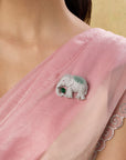 Haathi Zircon Brooch