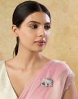 Haathi Zircon Brooch