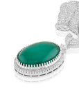 Haathi Panna Zircon Brooch