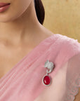 Haathi Manek Zircon Brooch