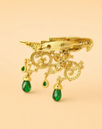 Zircon Parrot Brooch