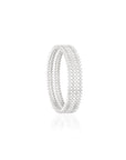 White Zirconia Bangles