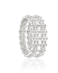 Zircon Floral Bangle Set