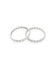 White Zirconia Bangle Pair