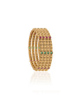 Gold Rozana Temple Bangles