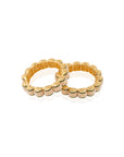 Statement Pearl Temple Bangles