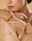 Intricate Temple Bangle Pair