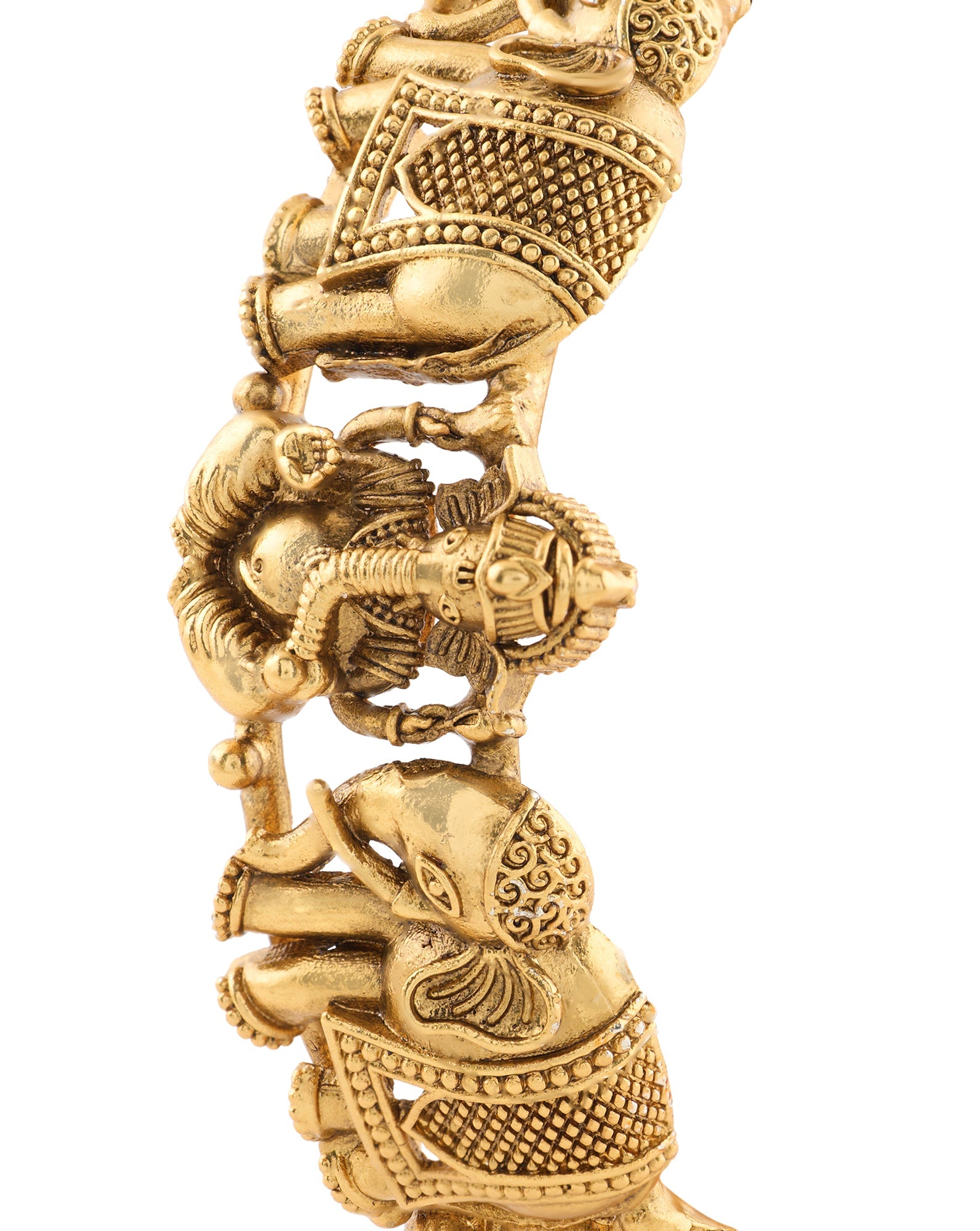 Gold Ganesha Temple Bangles