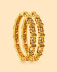 Laxmi Gold Temple Bangle Set