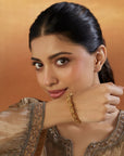 Laxmi Gold Temple Bangle Set