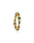 Green Kundan Polki Geometric Bracelet