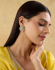 Polki Kundan Small Stud Earrings