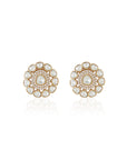 Polki Kundan Small Stud Earrings