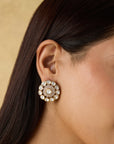 Polki Kundan Small Stud Earrings