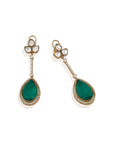 Heera Panna Statement Dangler Earrings