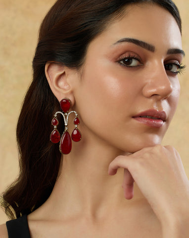 Manik Chandelier Earrings