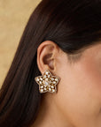 Kundan Polki Sitara Stud Earrings