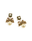 Polki Kundan Pearl Dangler Earrings