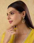 Kundan Polki Festive Chaandbaali Earrings