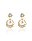 Kundan Polki Festive Chaandbaali Earrings